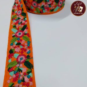 نوارگلدوزی۵سانتی نارنجی